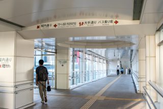 長岡駅大手口ペデストリアンデッキ