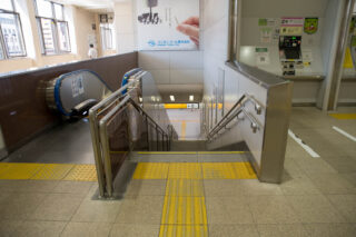 長岡駅 大手口（北口）階段